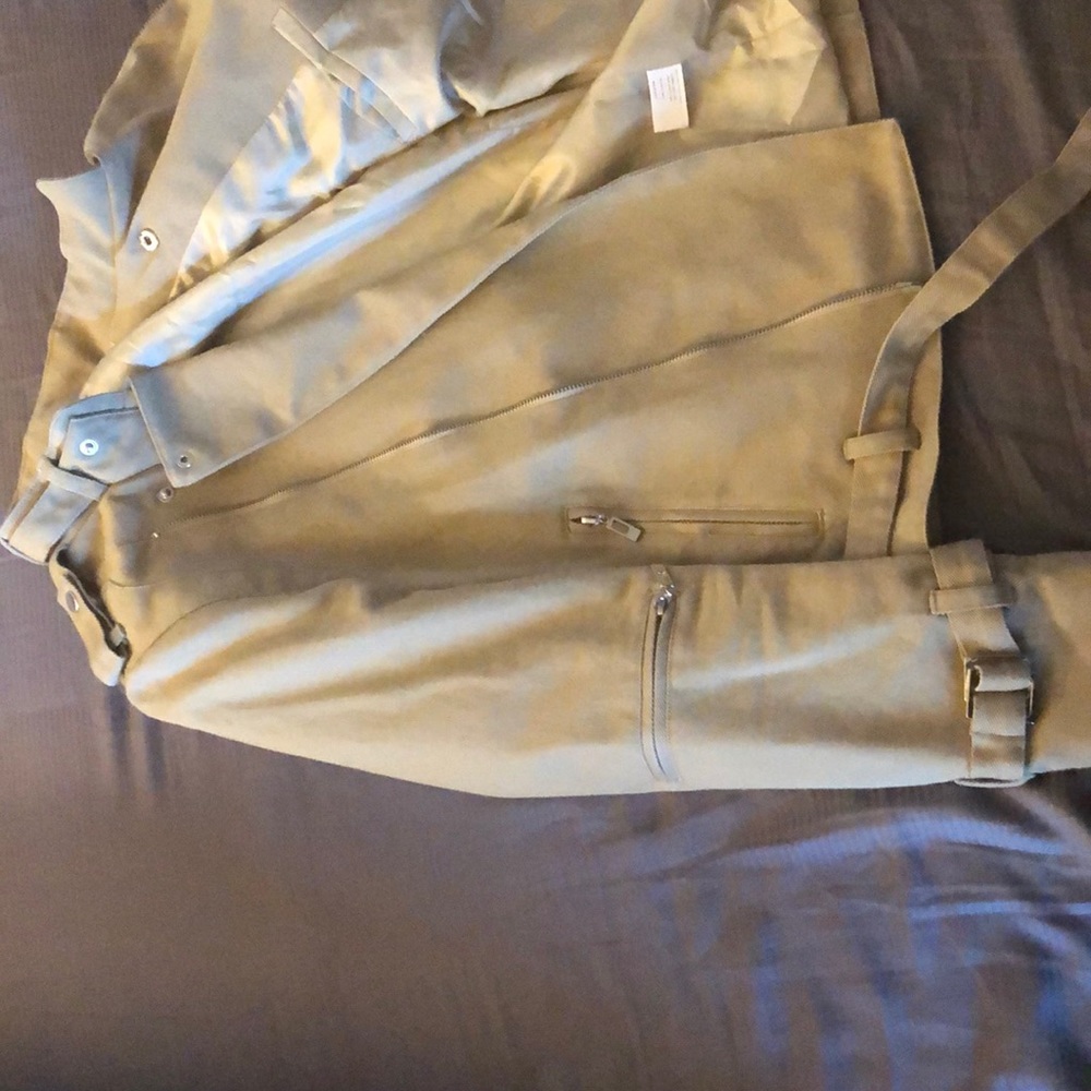 Alice Ritter tan canvas moto jacket - Picture 4 of 6